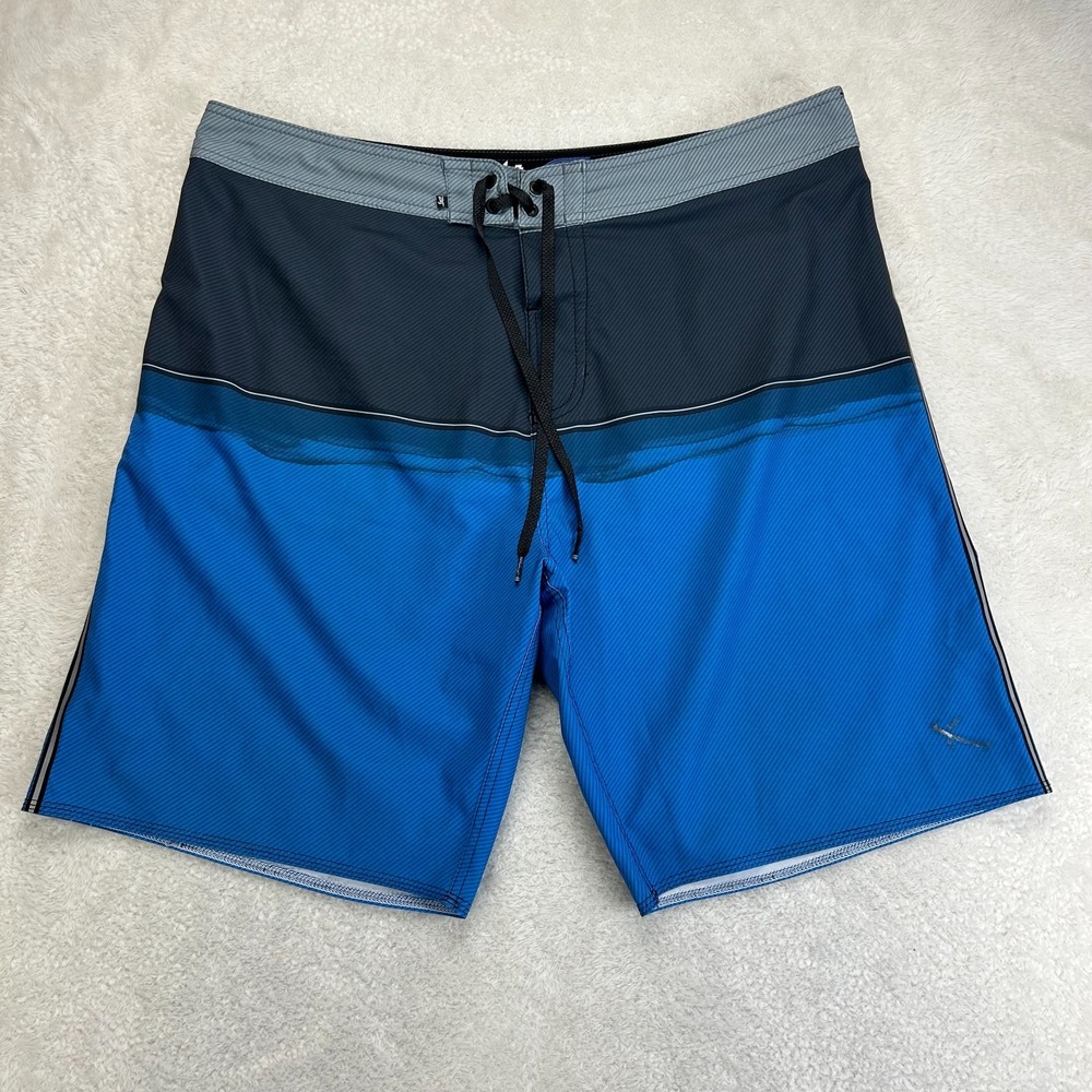 Lost Enterprises Mayhem Boardshorts Mens 38 Blue Colorblock Carbon Series Logo
